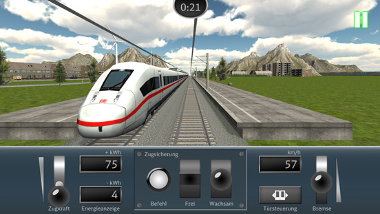 DB Train Simulator mobile game for Deutsche Bahn